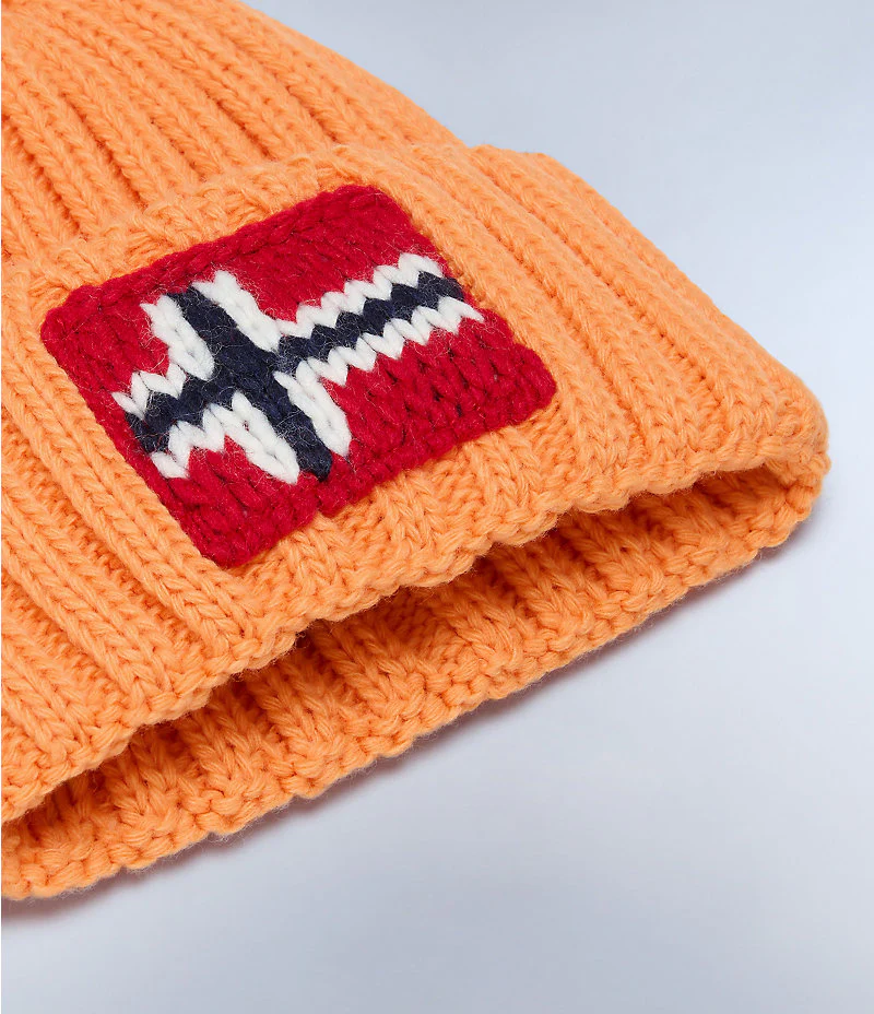 Napapijri Semiury 5 Beanie Orange Marigold - Image 3