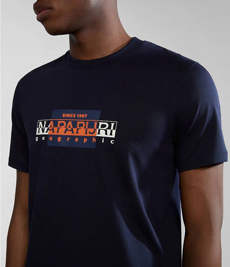 Napapijri Smallwood T-shirt Blue Marine - Image 3