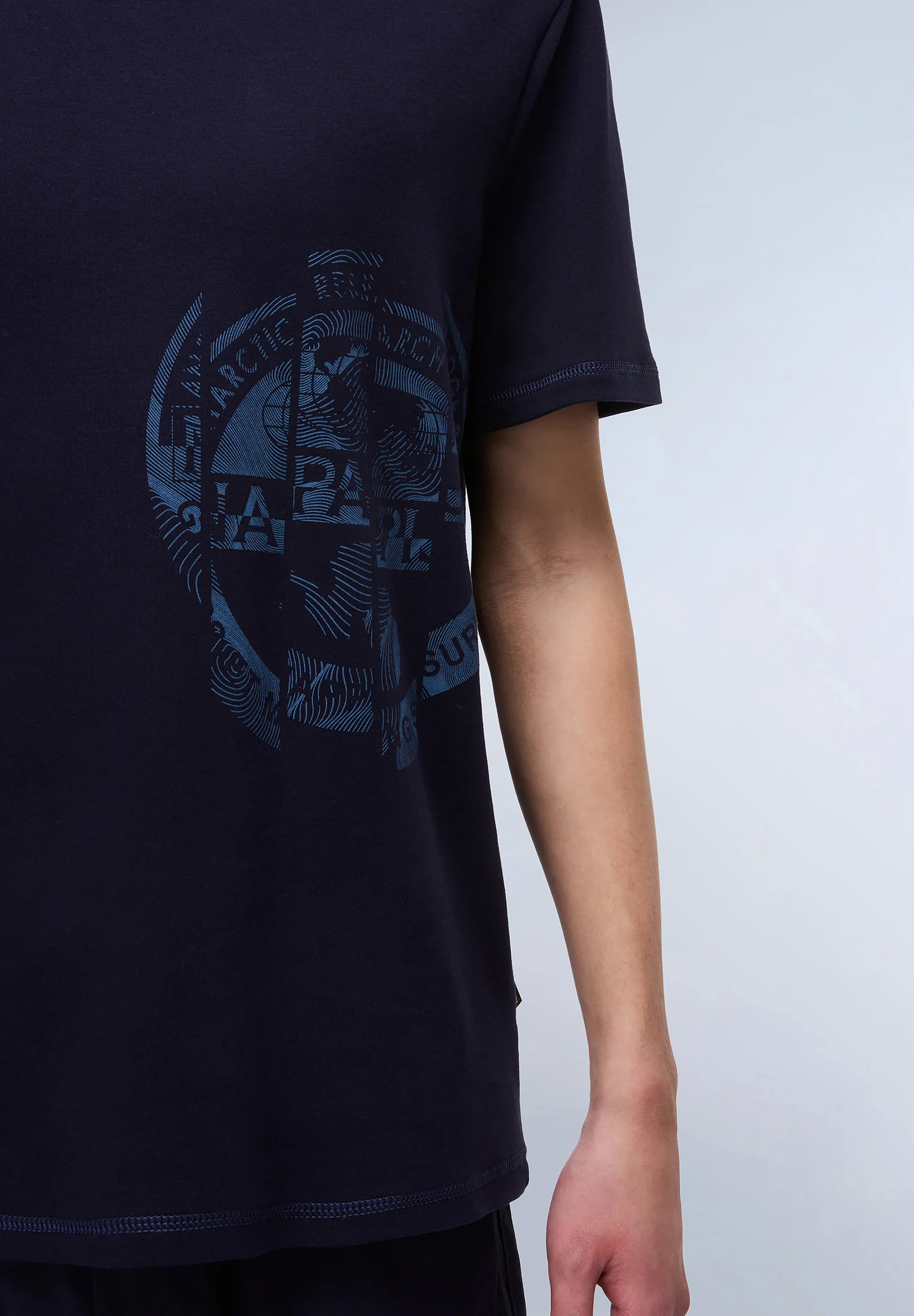 Napapijri Vanni Print T-Shirt - Blu Marine - Image 2