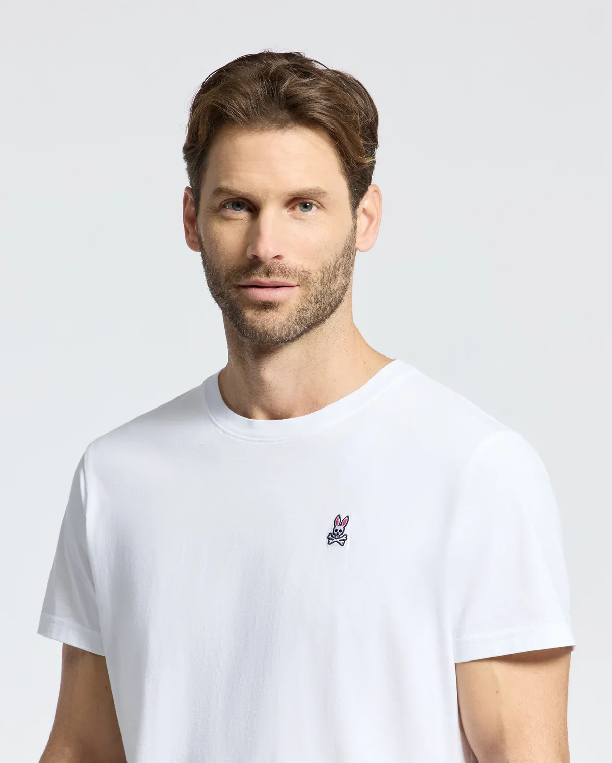 Psycho Bunny Classic Crewneck T-Shirt White - Image 3