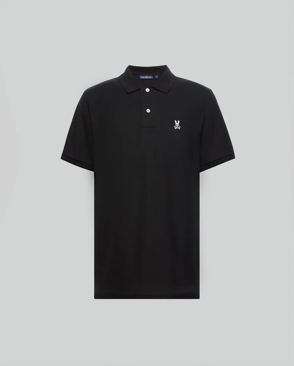 Psycho Bunny Classic Pique Polo Shirt Black - Image 3