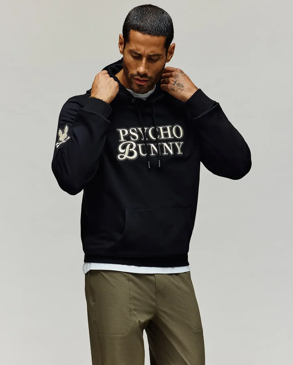 Psycho Bunny Janvi Hoodie Black - Image 3