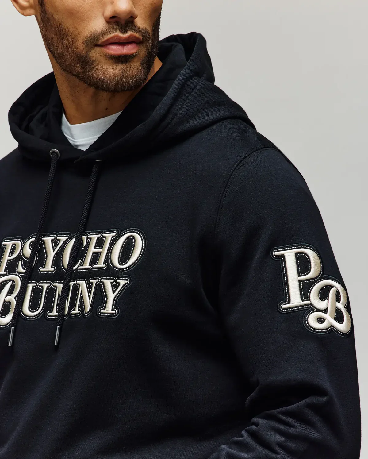 Psycho Bunny Janvi Hoodie Black - Image 5