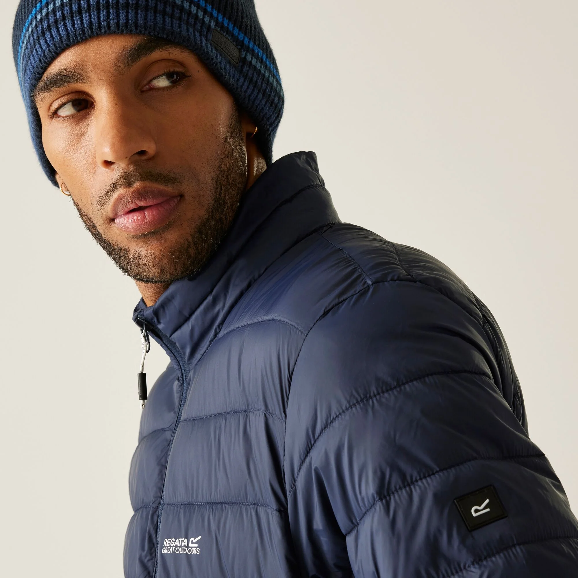 Regatta Hooded Marizion Padded Jacket - Navy Blue - Image 4