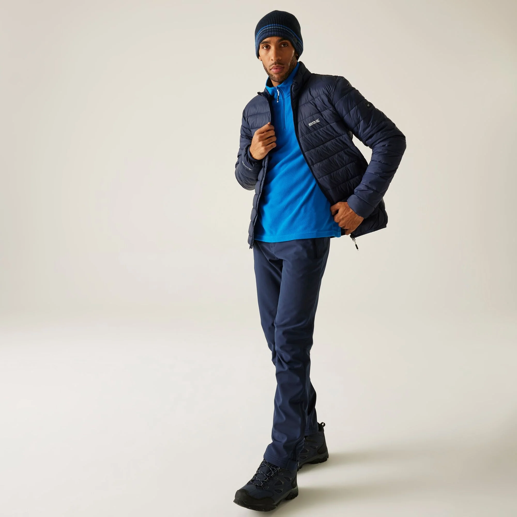 Regatta Hooded Marizion Padded Jacket - Navy Blue - Image 5