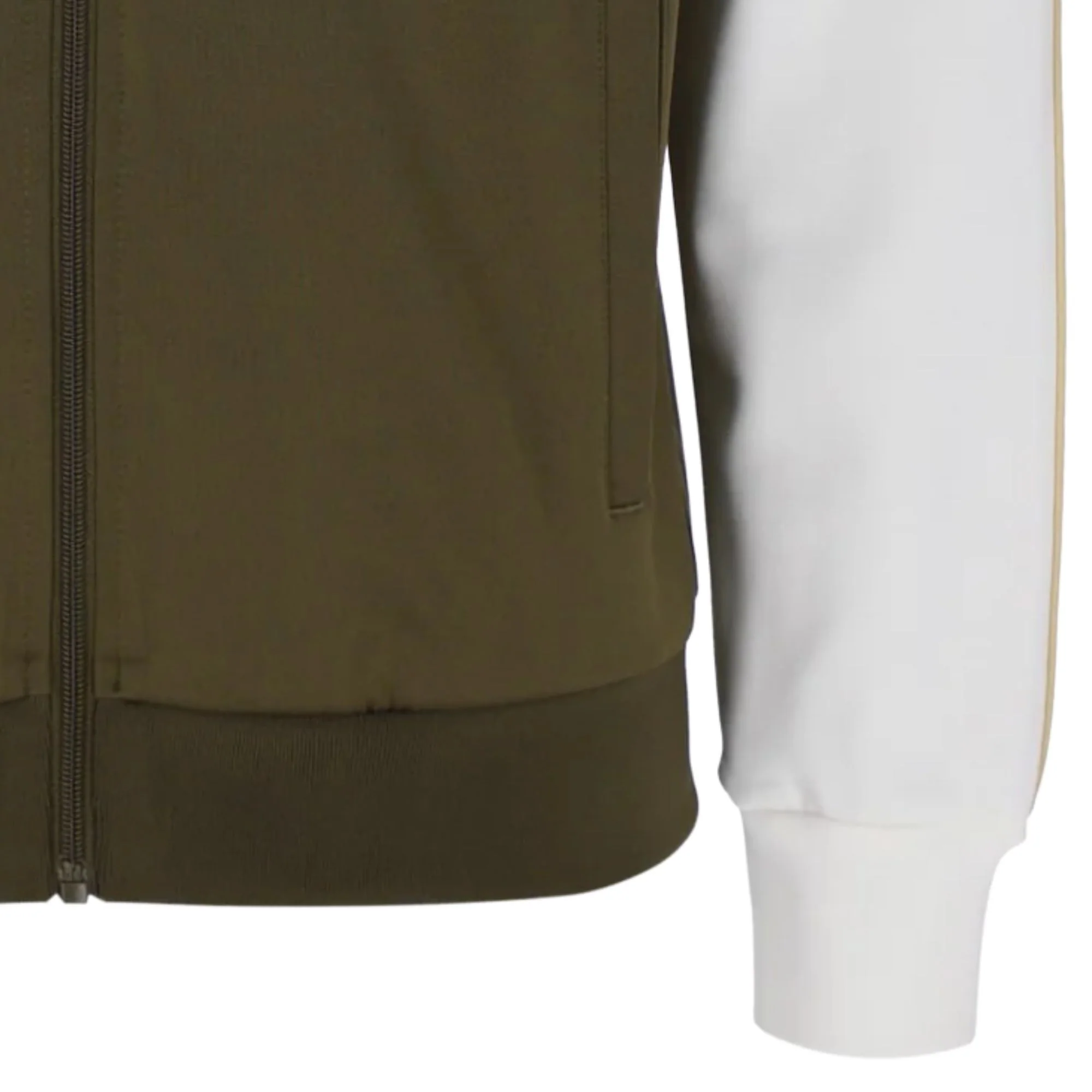 Sergio Tacchini STM12241 Ghibli Davis Track Top - Dark Olive/Mojave Desert/Gardenia - Image 3