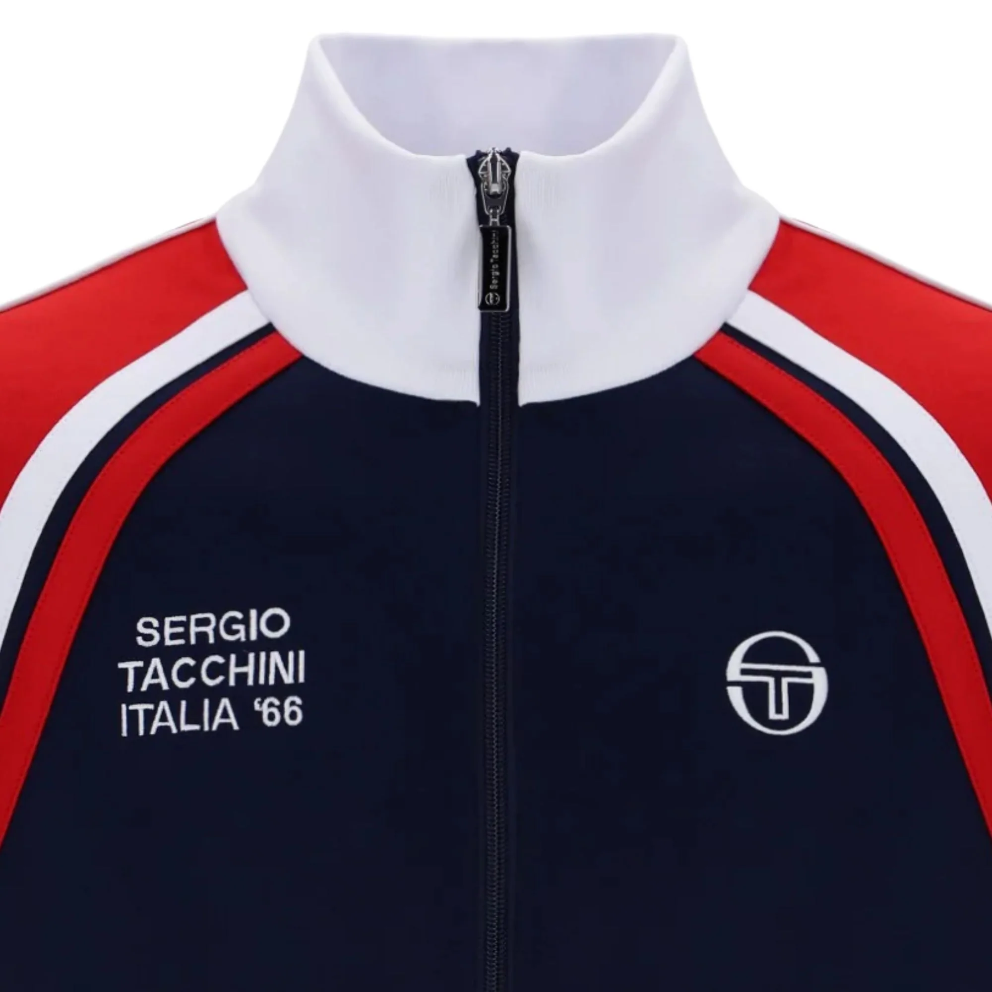 Sergio Tacchini STM12241 Ghibli Davis Track Top - Maritime Blue/Adrenaline Rush/White - Image 3