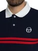 Sergio Tacchini STM14566 Supermac Polo Shirt - Maritime Blue/Adrenaline Rush - Image 3