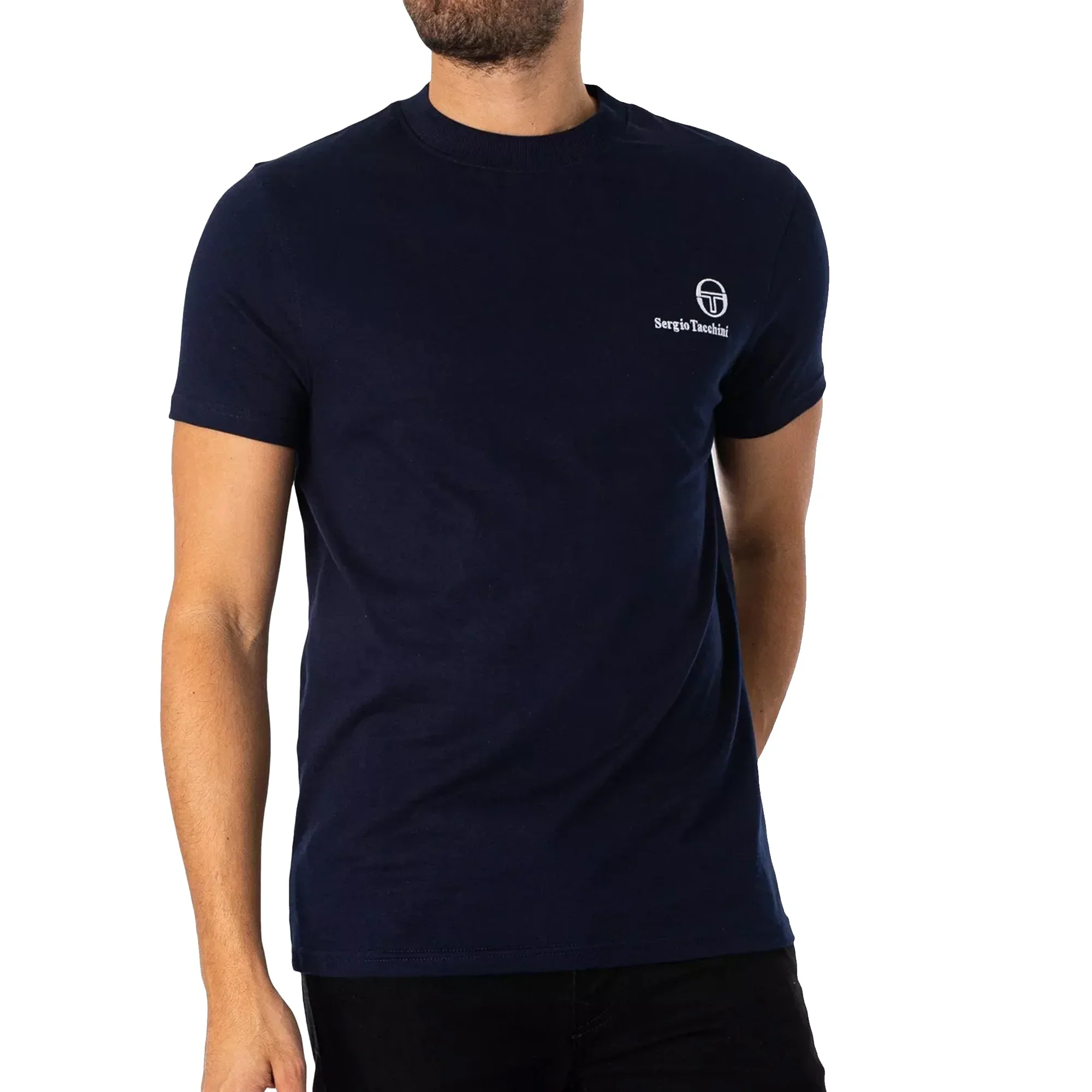Sergio Tacchini STM25104 Felton T-Shirt - Maritime Blue - Image 2