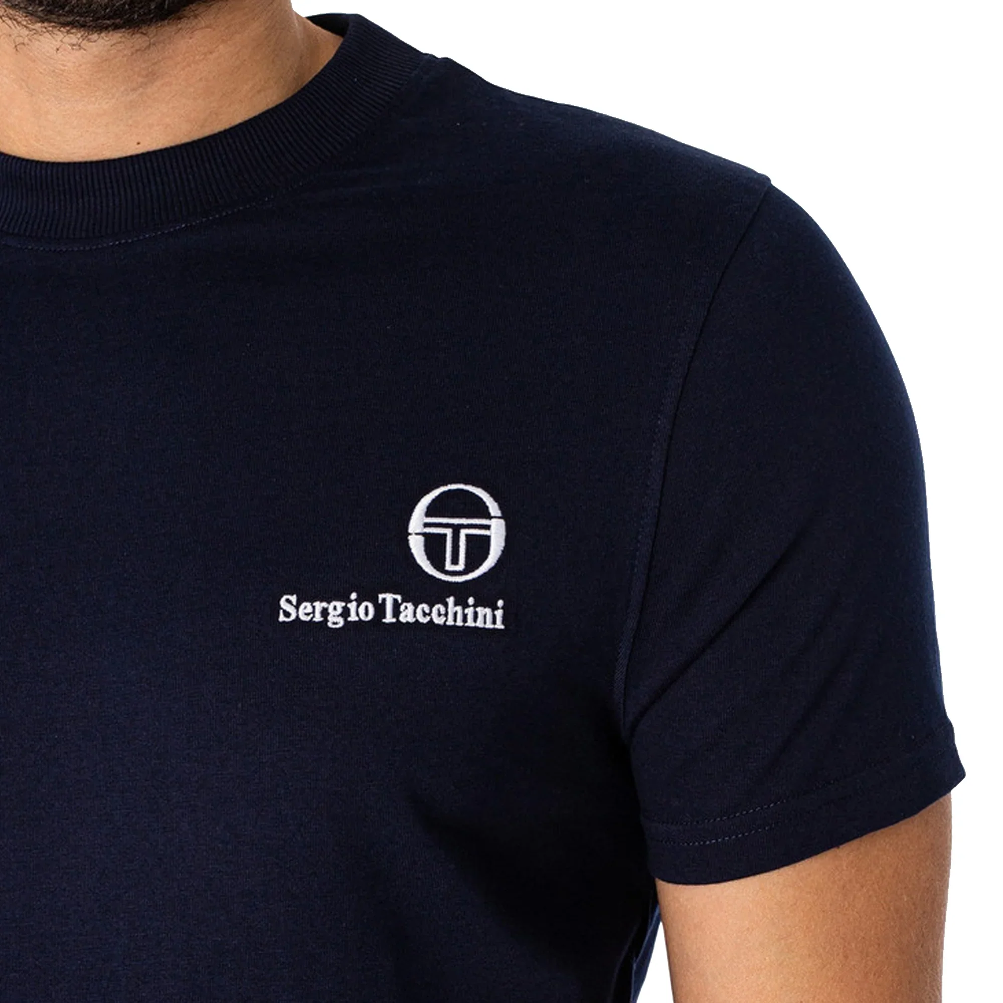 Sergio Tacchini STM25104 Felton T-Shirt - Maritime Blue - Image 3