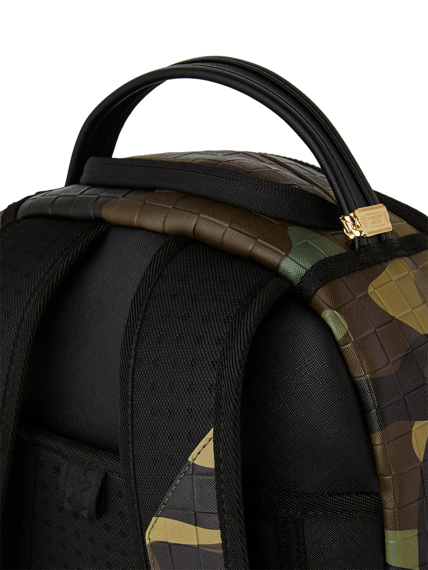 Sprayground 910B7654 Woodland Camo Check Backpack - Green - Image 3