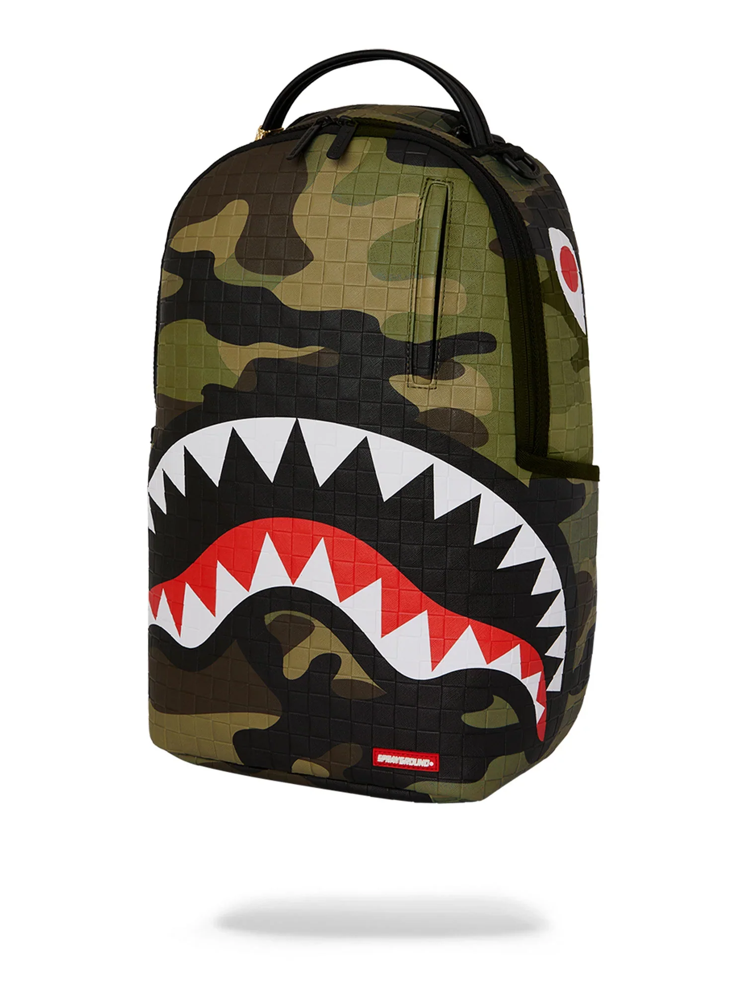 Sprayground 910B7654 Woodland Camo Check Backpack - Green - Image 4