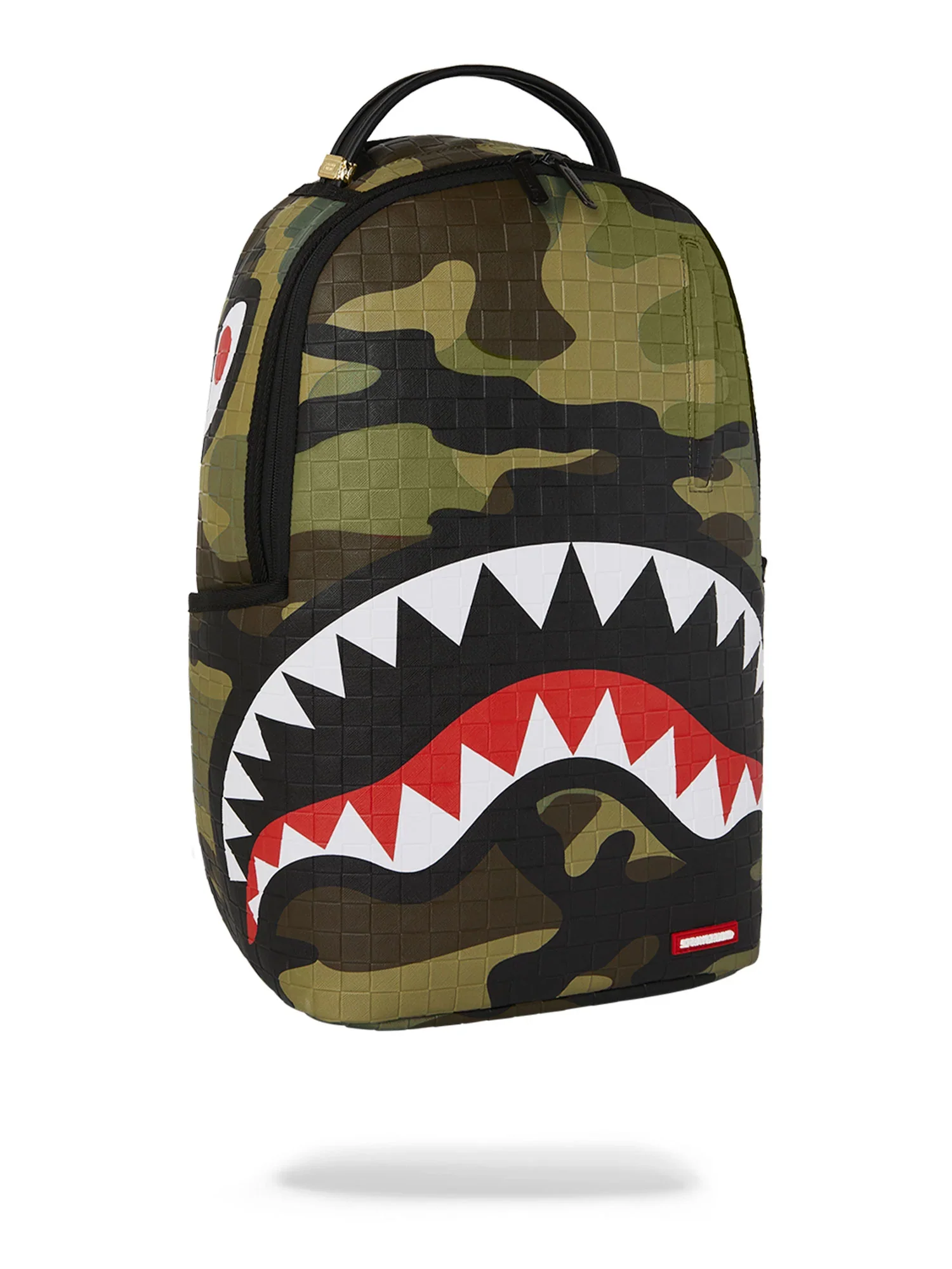 Sprayground 910B7654 Woodland Camo Check Backpack - Green - Image 7