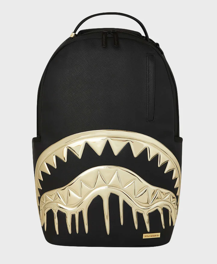Sprayground 910B8178 20L Gold & Dangerous Backpack - Black