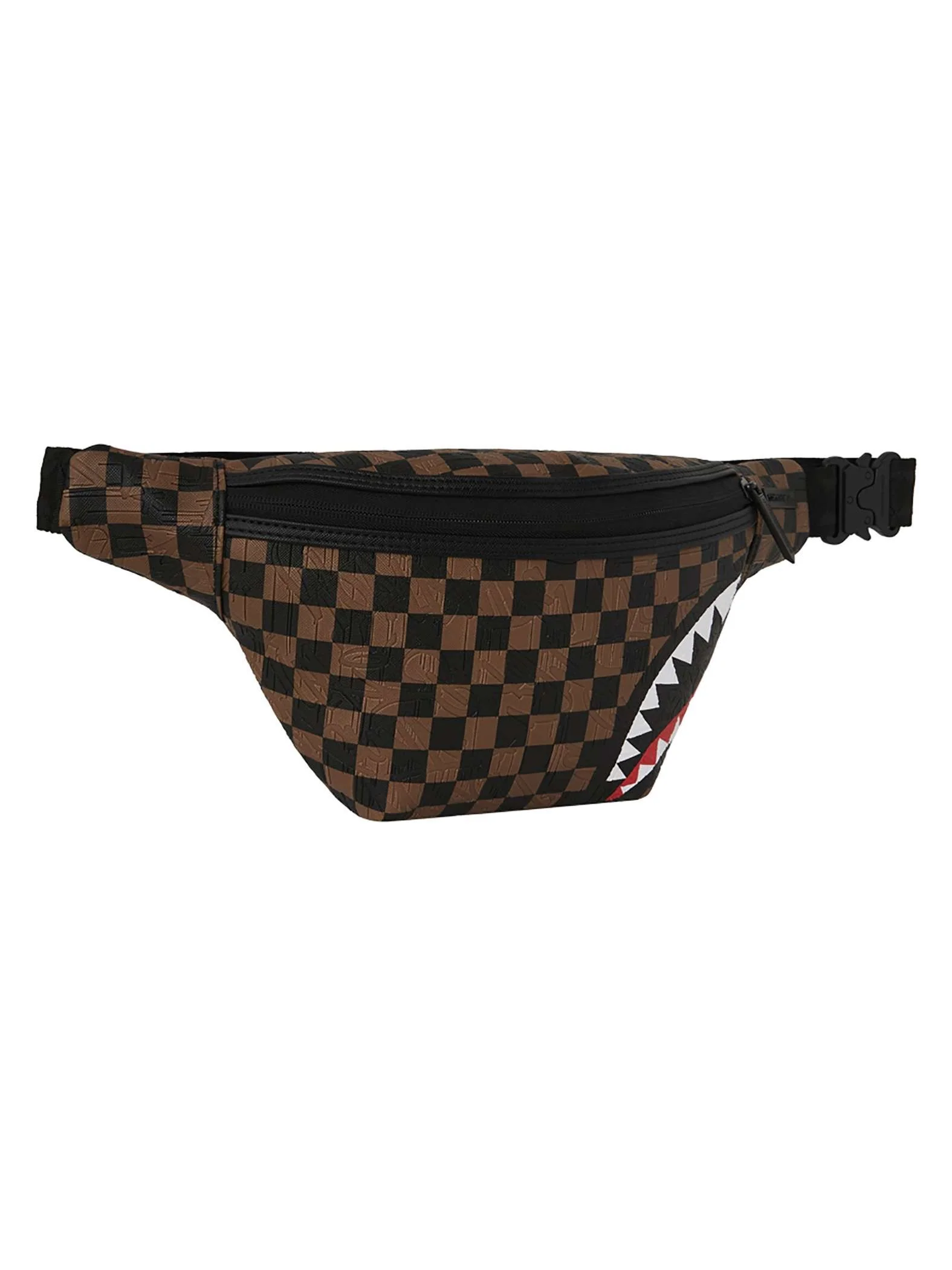 Sprayground 910B8240 Check 2 Emboss Savvy Crossbody Bag - Brown - Image 4