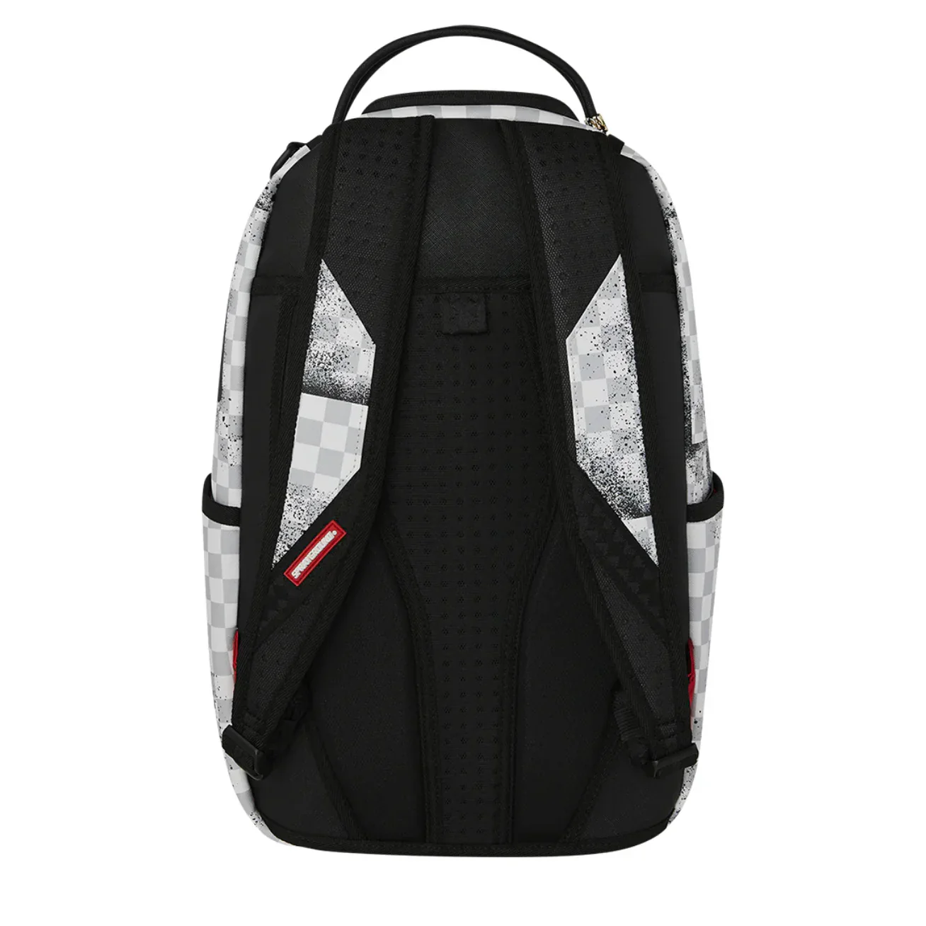Sprayground B8256 Red Stencil Shark Back Pack - White - Image 4
