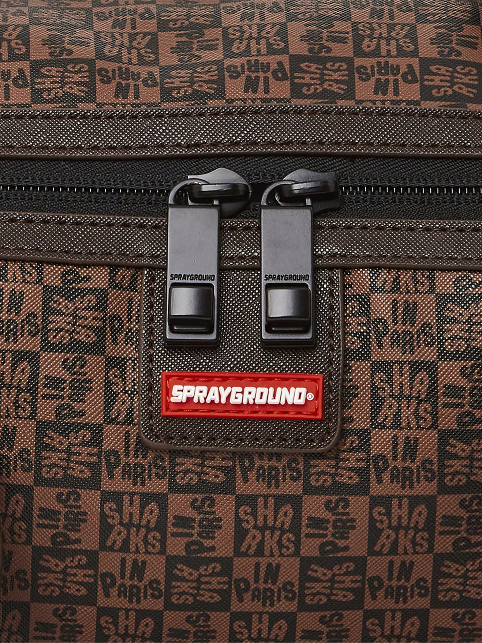 Sprayground 910D6520 Sharks In Paris Mini Duffle Bag - Brown - Image 3