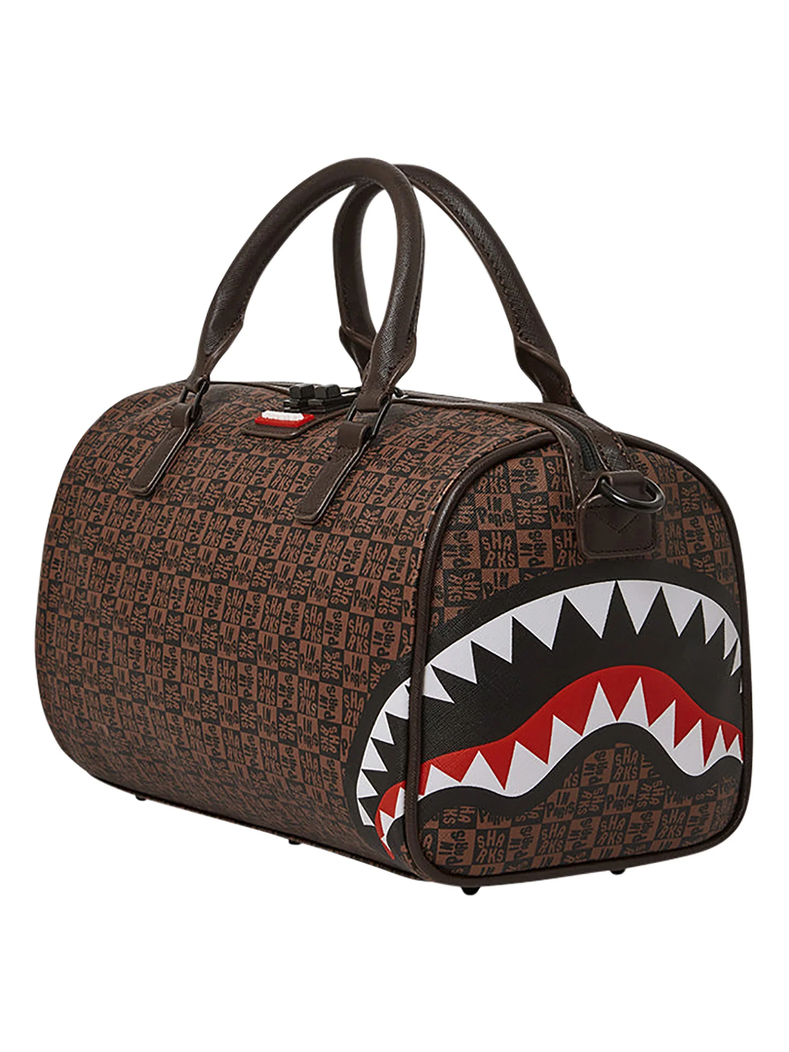 Sprayground 910D6520 Sharks In Paris Mini Duffle Bag - Brown - Image 6
