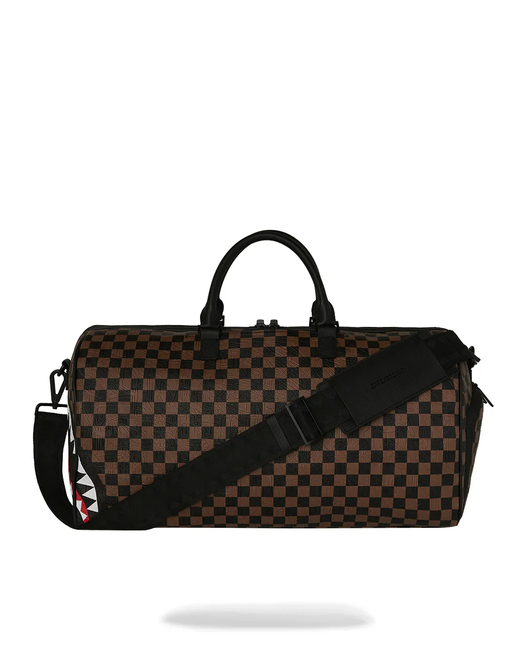 Sprayground 910D8235 Check 2 Emboss Duffle Bag - Brown - Image 3