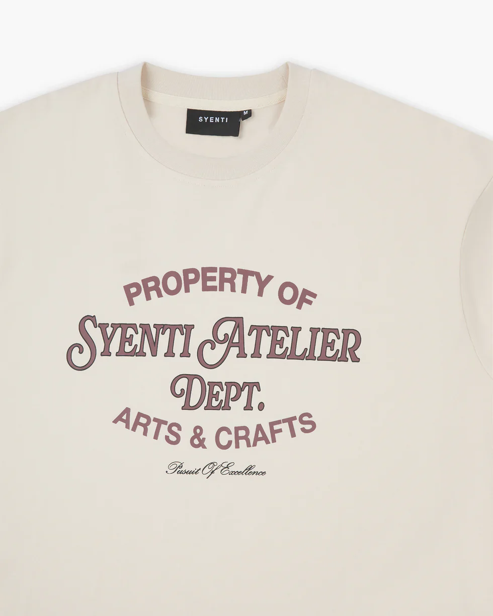 Syenti Atelier T-Shirt - Light Stone - Image 2