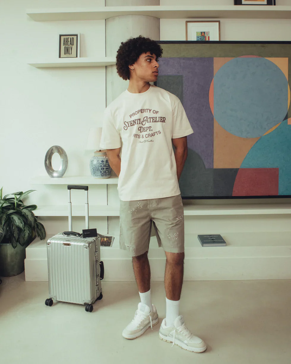 Syenti Atelier T-Shirt - Light Stone - Image 4