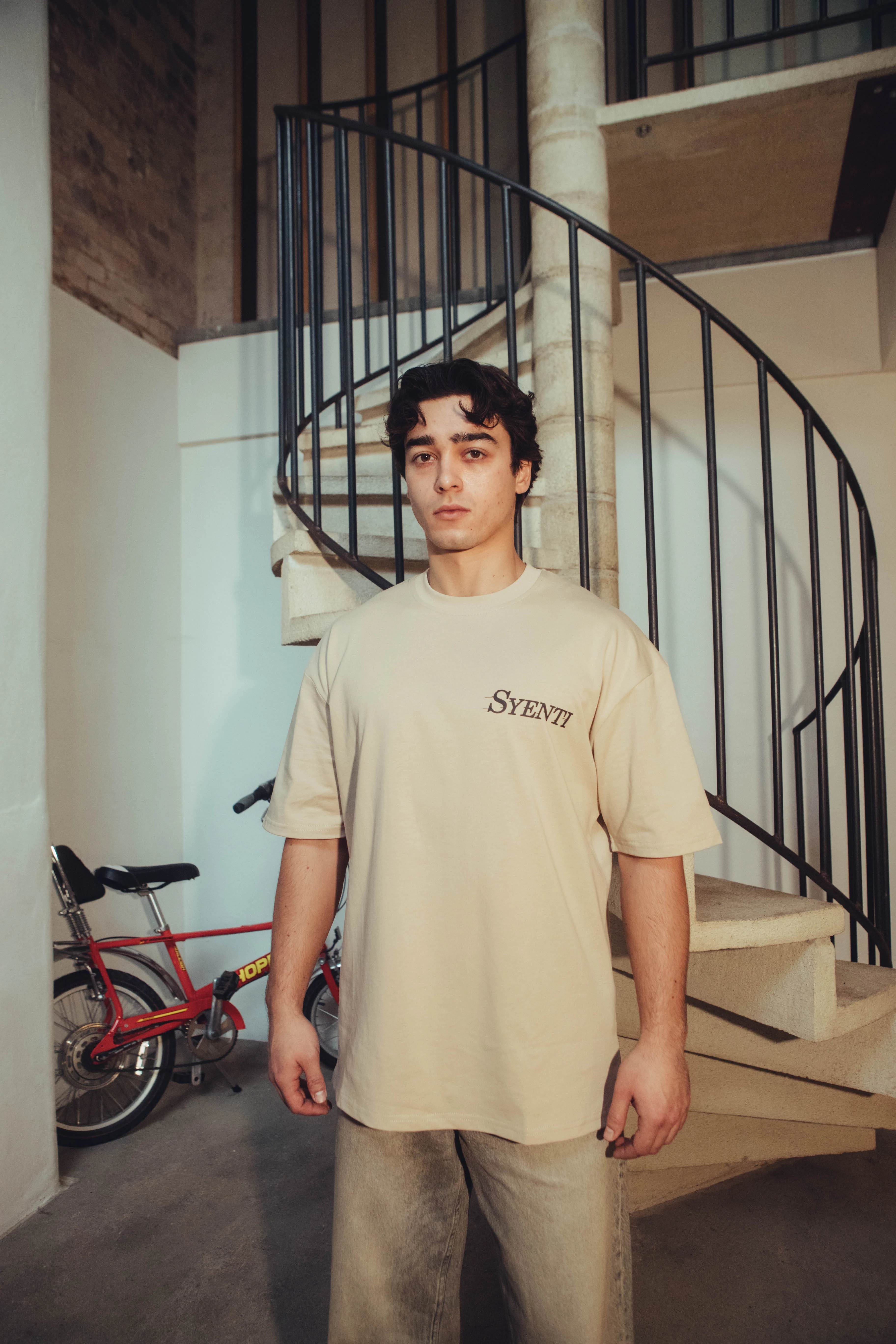 Syenti Championship Logo T-Shirt - Taupe - Image 2