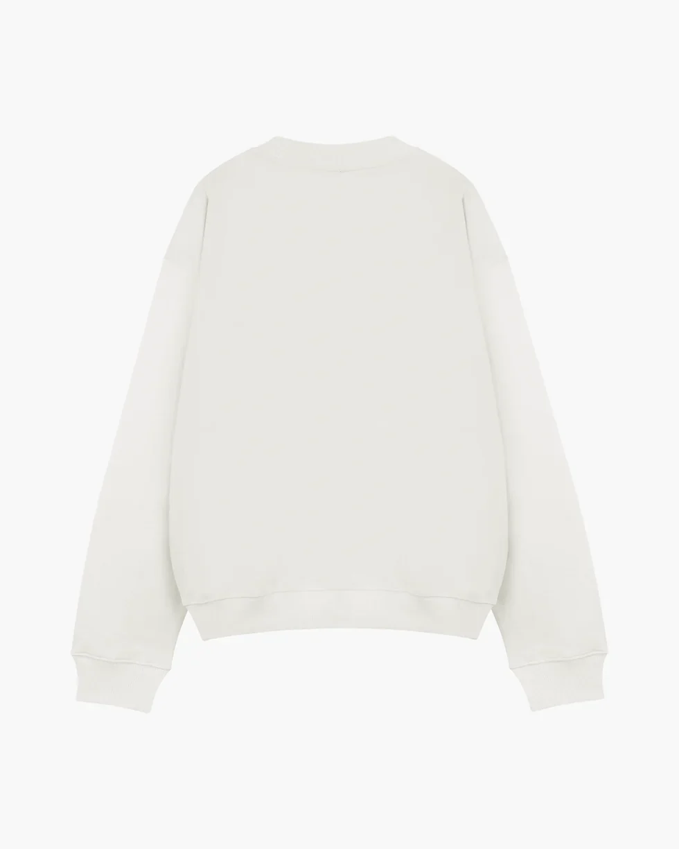 Syenti Crest Crewneck Sweatshirt - Off White - Image 2