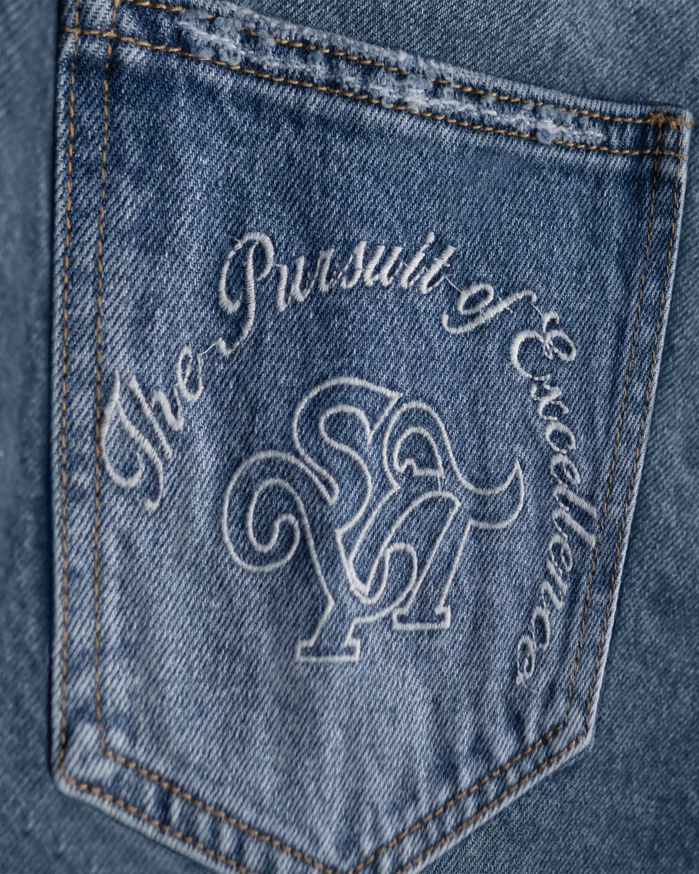 Syenti Emblem Jeans - Light Blue - Image 3