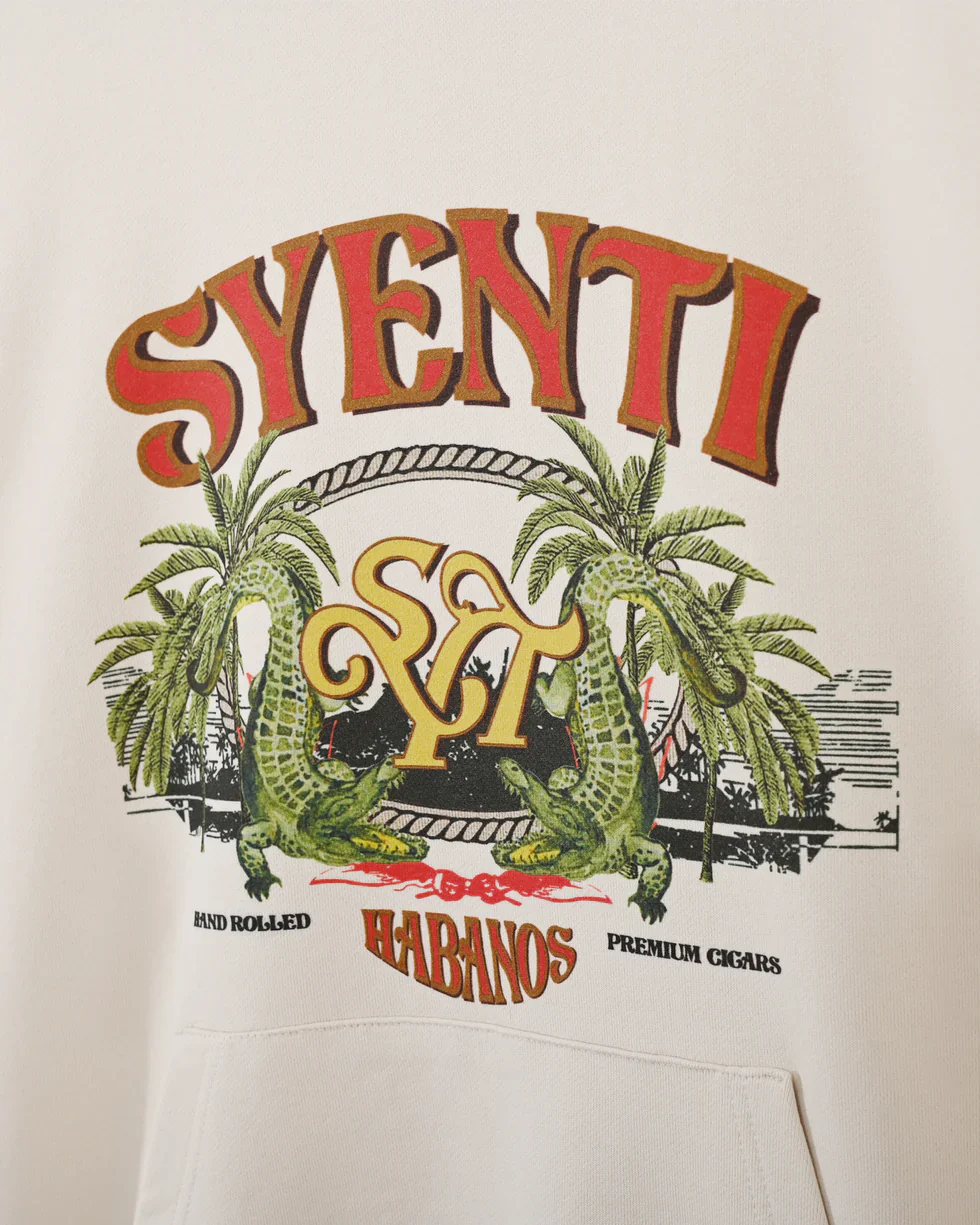 Syenti Habanos Hoodie - Light Stone - Image 3