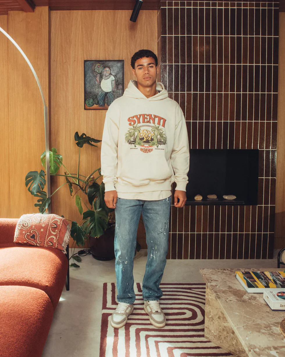 Syenti Habanos Hoodie - Light Stone - Image 4