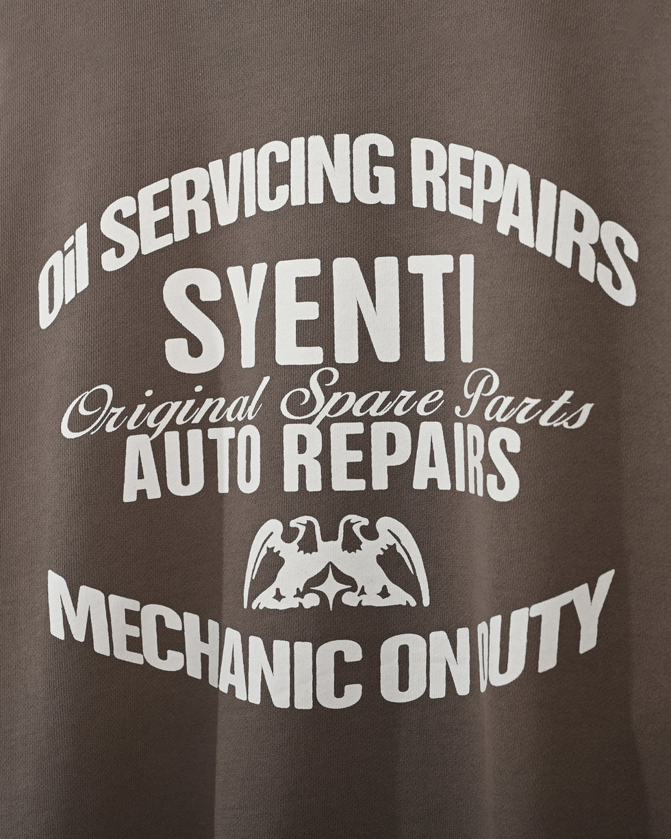 Syenti Mechanic Crewneck Sweatshirt - Light Brown - Image 3