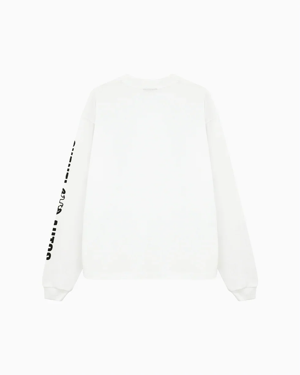 Syenti Motor City Long Sleeve T-Shirt Off White - Image 5