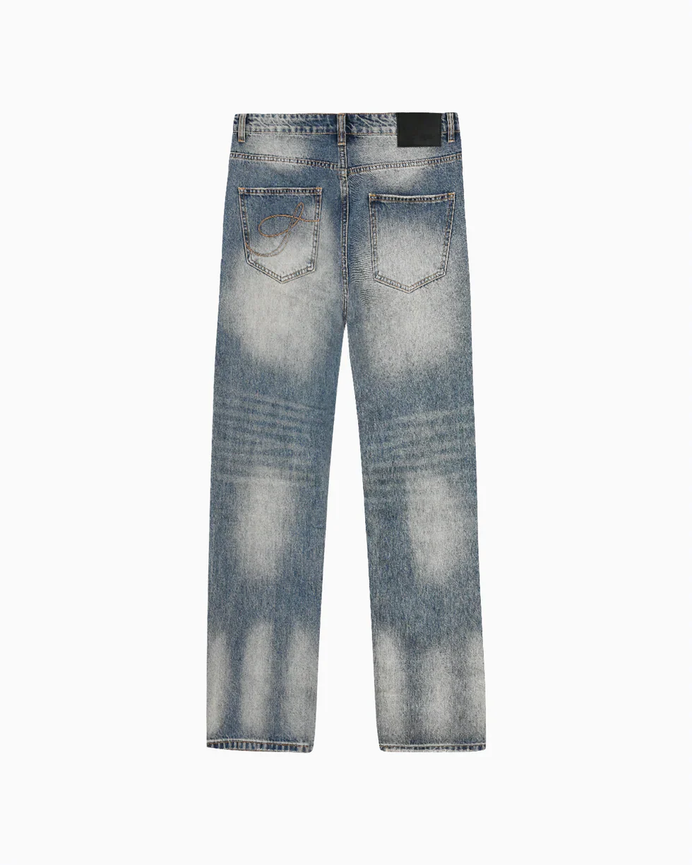 Syenti Stone Washed Jeans - Blue - Image 2