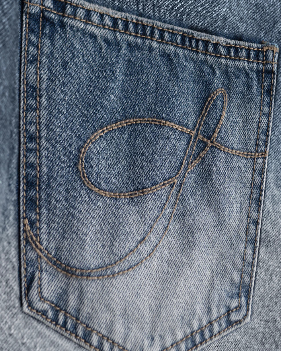 Syenti Stone Washed Jeans - Blue - Image 3