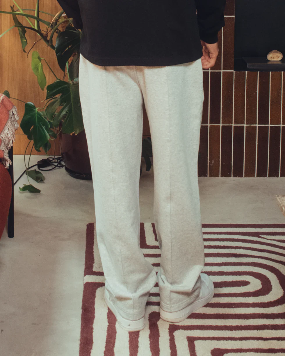 Syenti Straight Leg Sweatpants Grey Marl - Image 4