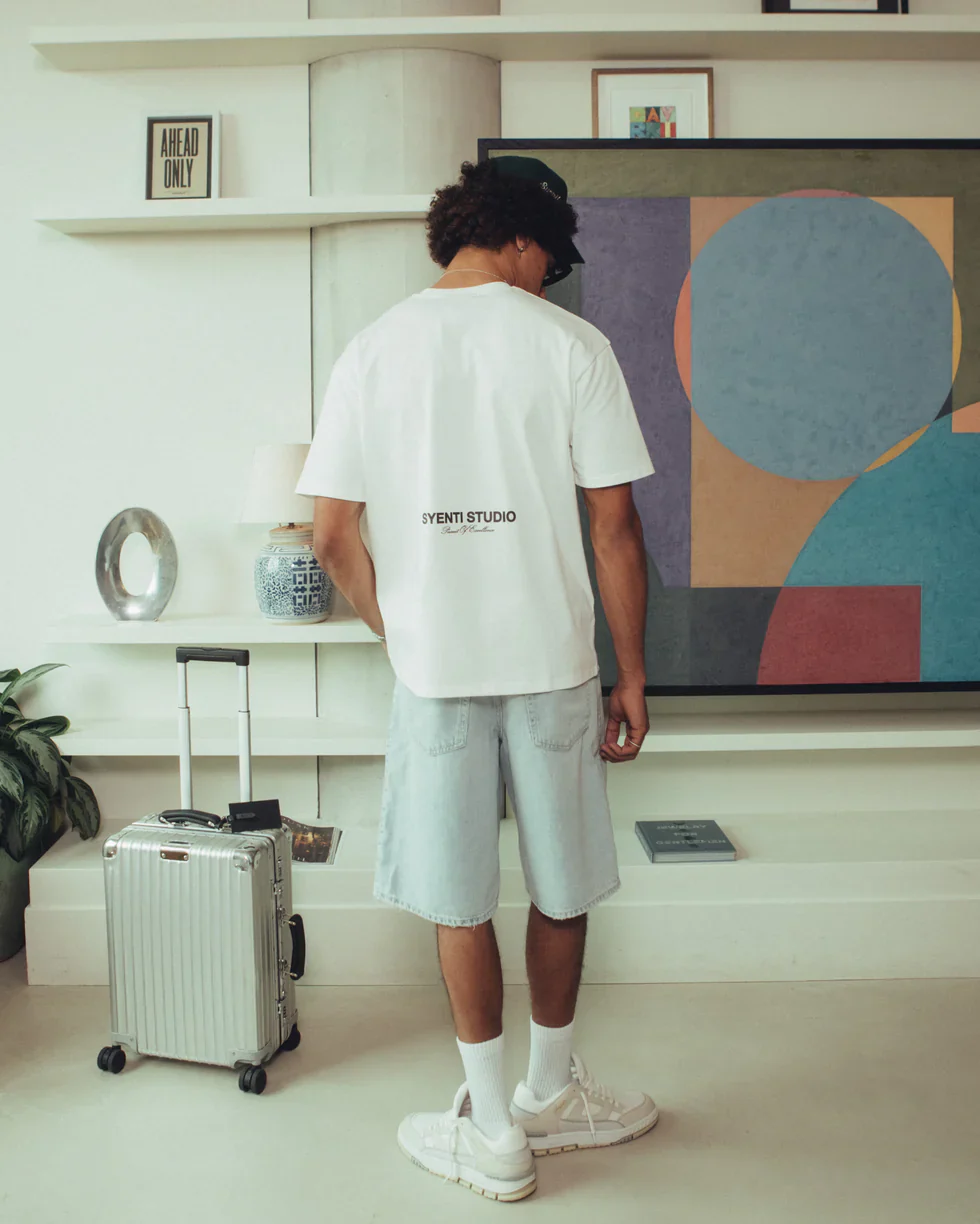 Syenti Studio Flock T-Shirt - Off White - Image 4