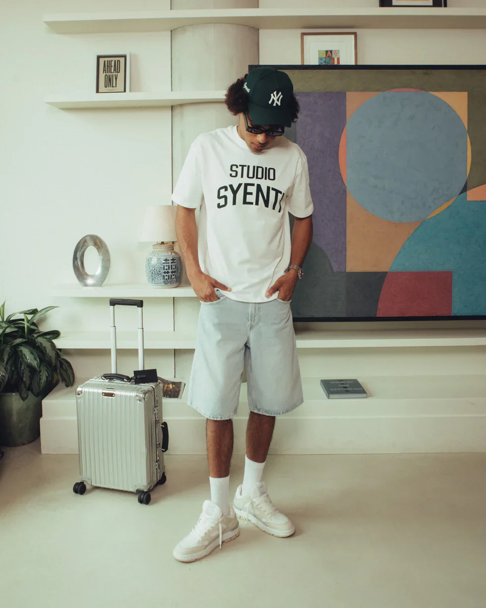 Syenti Studio Flock T-Shirt - Off White - Image 5