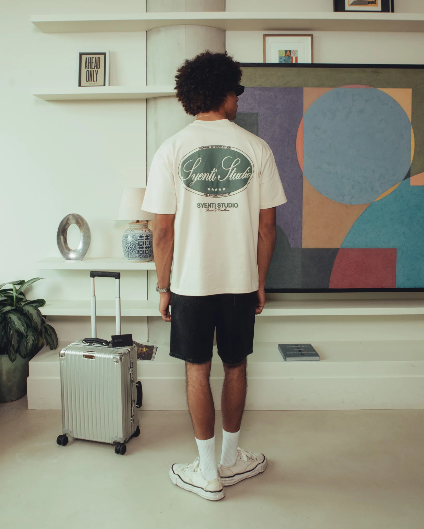 Syenti Studio T-Shirt - Light Stone - Image 3