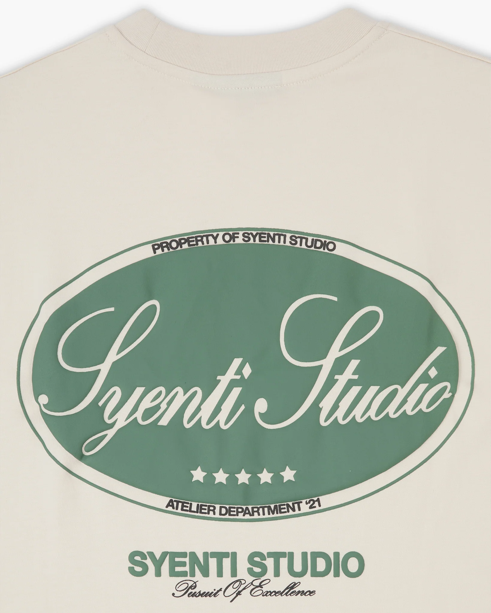 Syenti Studio T-Shirt - Light Stone - Image 5