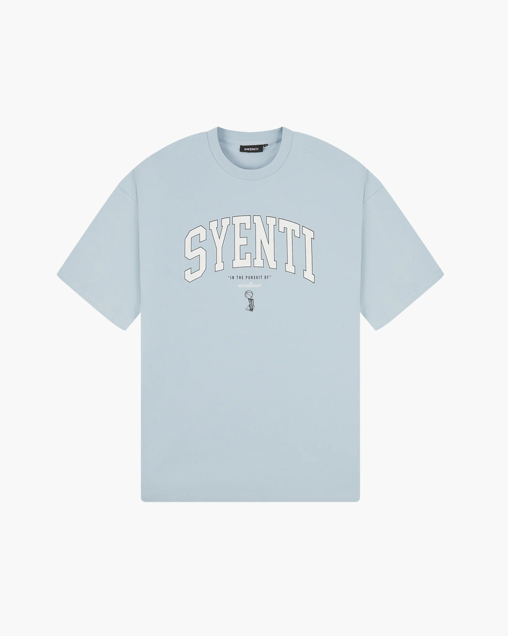 Syenti Varsity Logo T-Shirt - Powder Blue