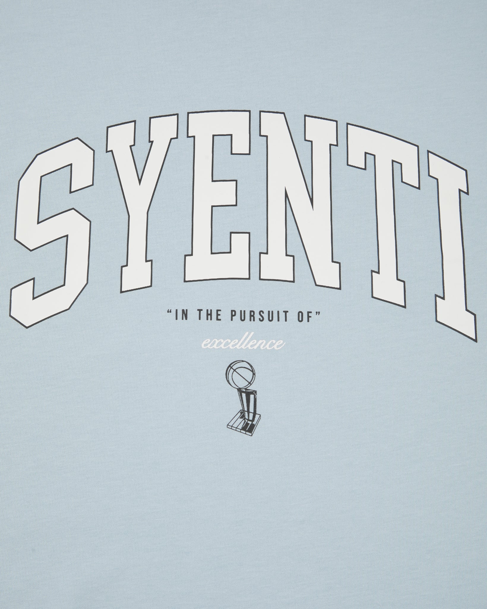 Syenti Varsity Logo T-Shirt - Powder Blue - Image 3