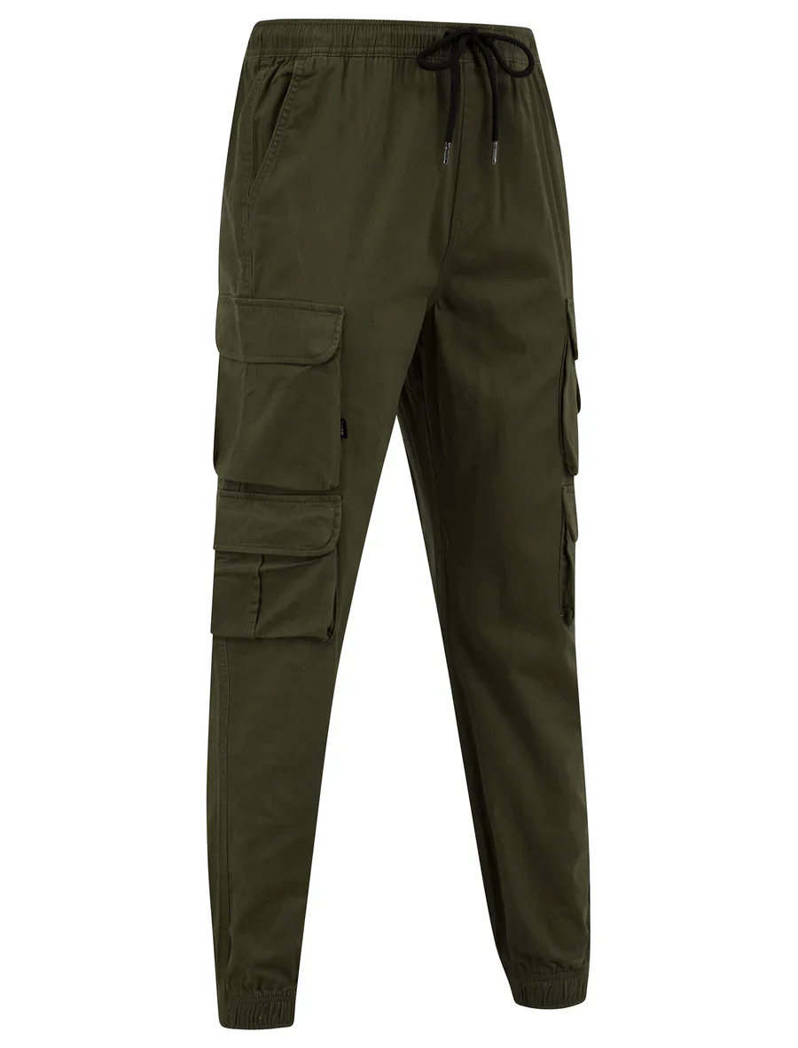 Tokyo Laundry Cathay Cotton Twill Cuffed Multi-Pocket Cargo Jogger Pants - Image 5