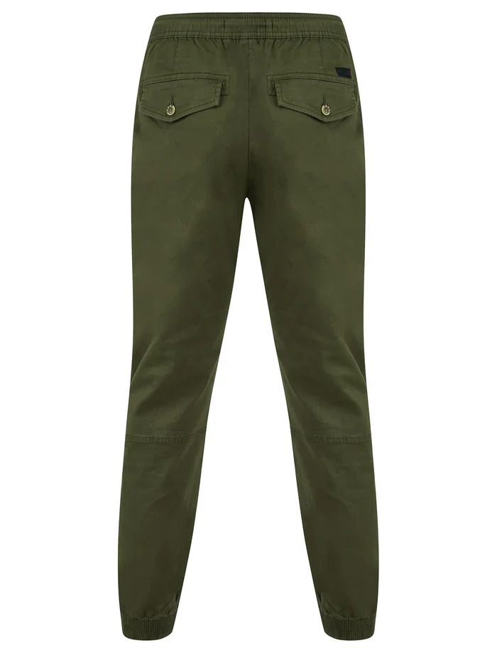 Tokyo Laundry Portmany 2 Stretch Cotton Twill Cuffed Cargo Jogger Pants - Image 3