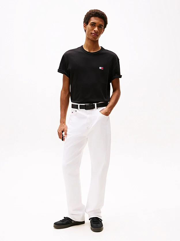 Tommy Jeans Tonal Tommy Badge T-Shirt Black - Image 3