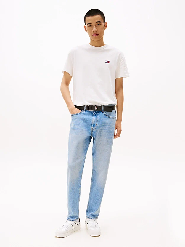 Tommy Jeans Tonal Tommy Badge T-Shirt White - Image 3