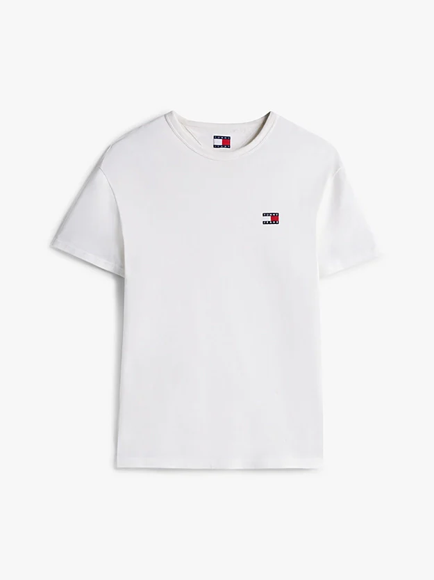 Tommy Jeans Tonal Tommy Badge T-Shirt White - Image 5