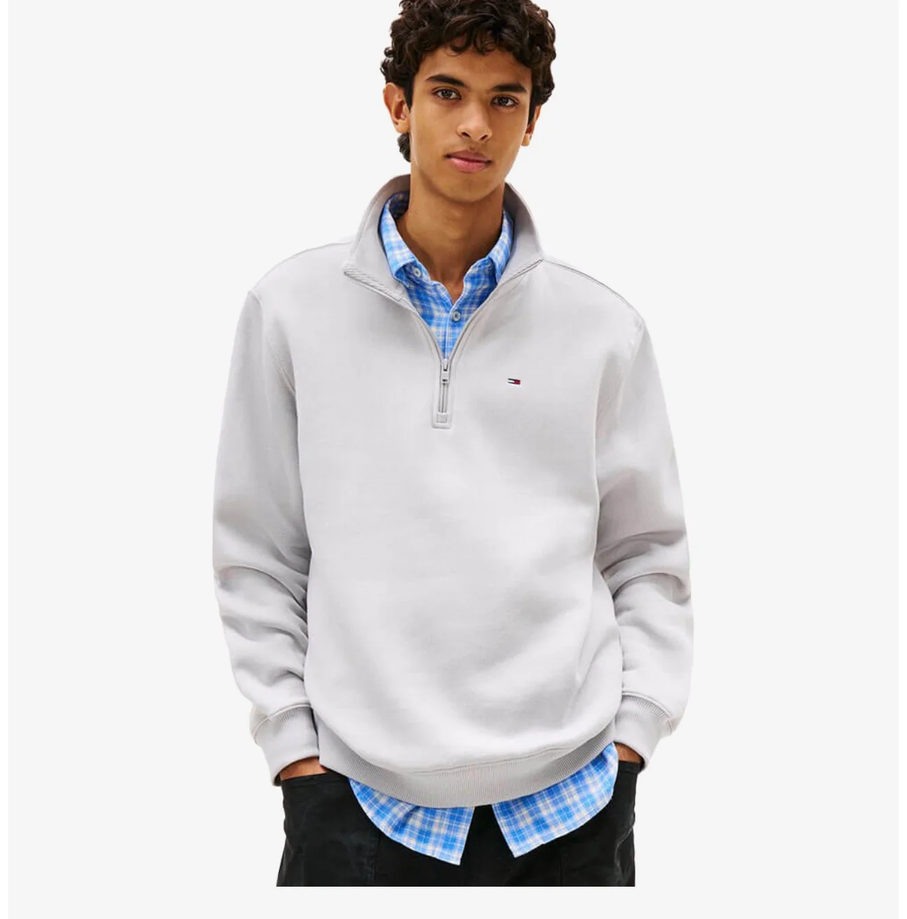 Tommy Jeans DM0DM20339PS4 Regular Fleece - Helium