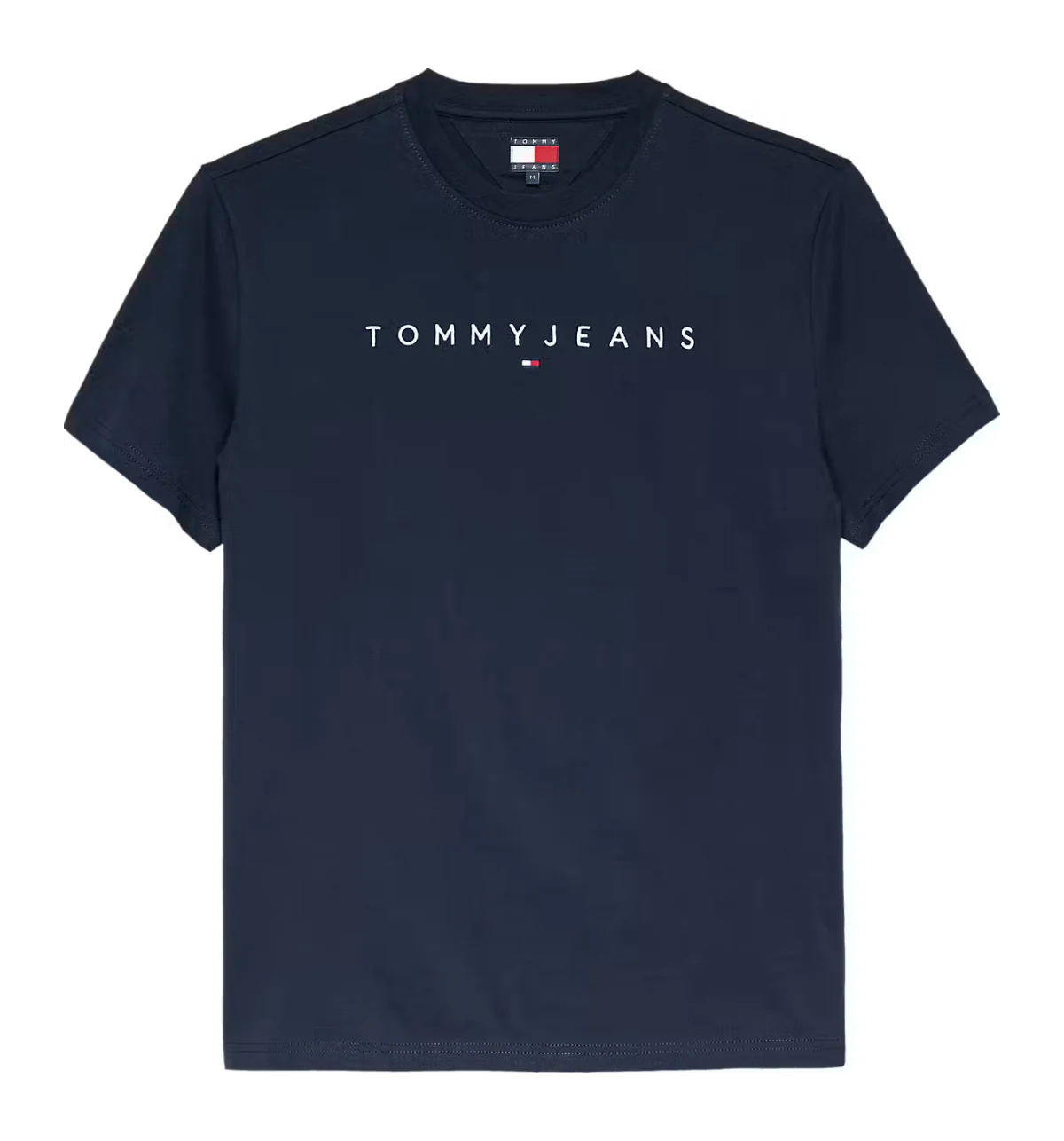 Tommy Jeans DM0DM20744C3Q Regular Linear Logo T-Shirt - Dark Night Navy/Sweet Blue