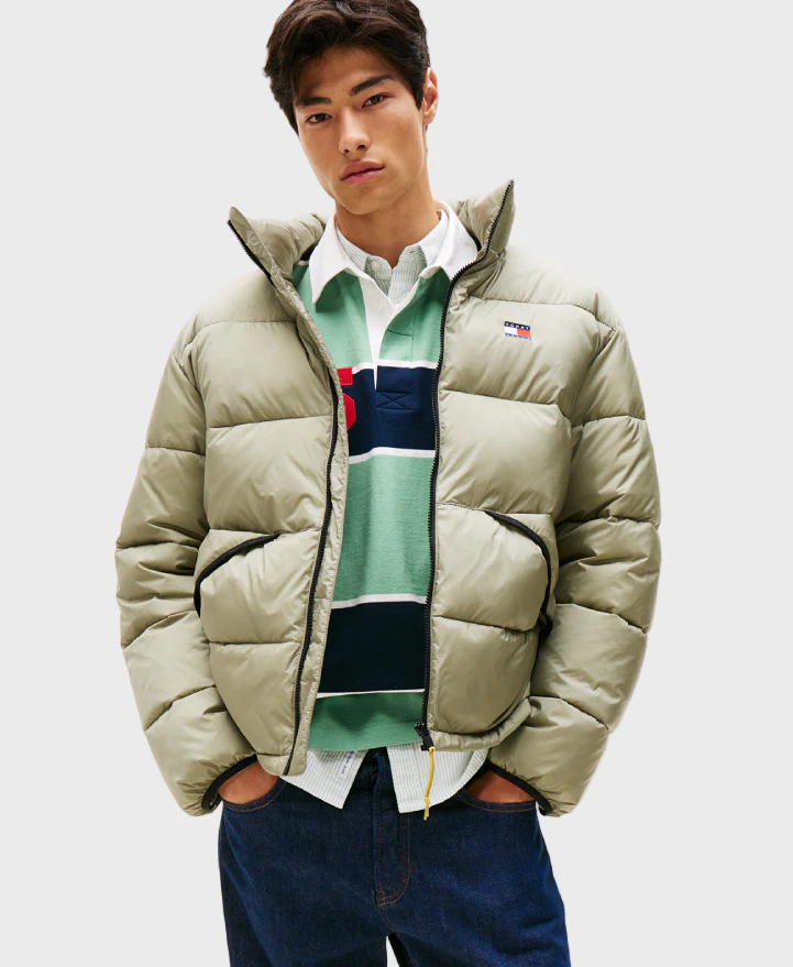 Tommy Jeans Vail Puffer Jacket - Utility Sage