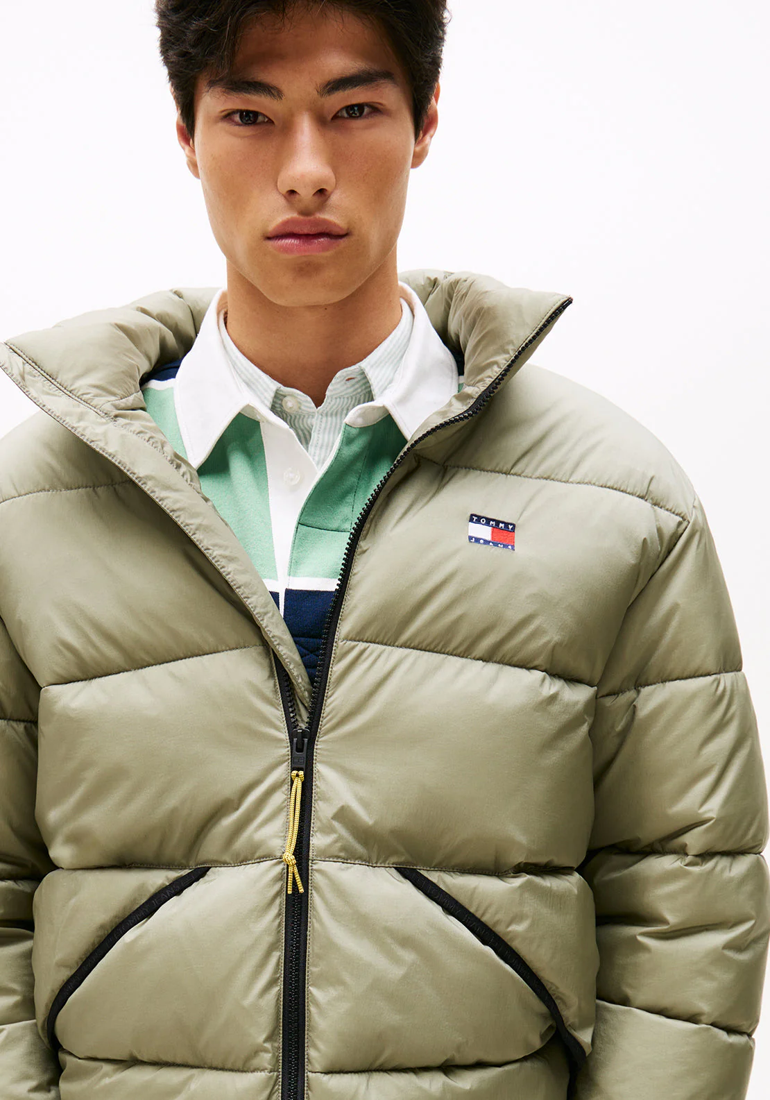 Tommy Jeans Vail Puffer Jacket - Utility Sage - Image 2